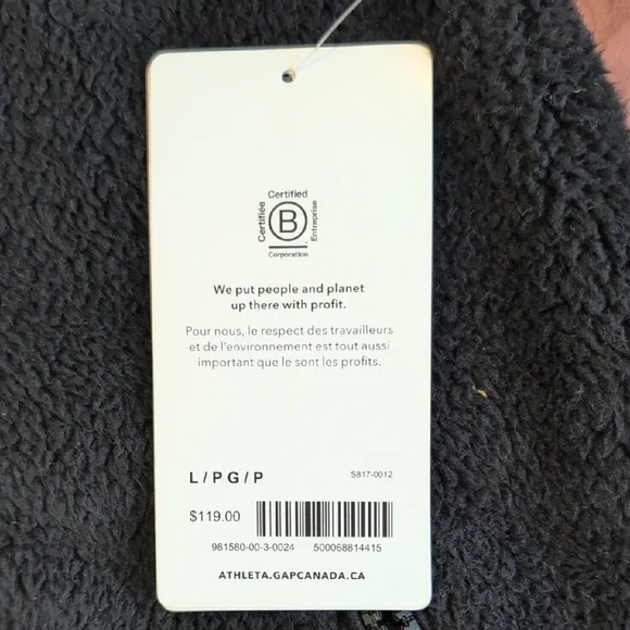 Athleta Tugga Black Sherpa Zip Vest NWT - Picture 8 of 8